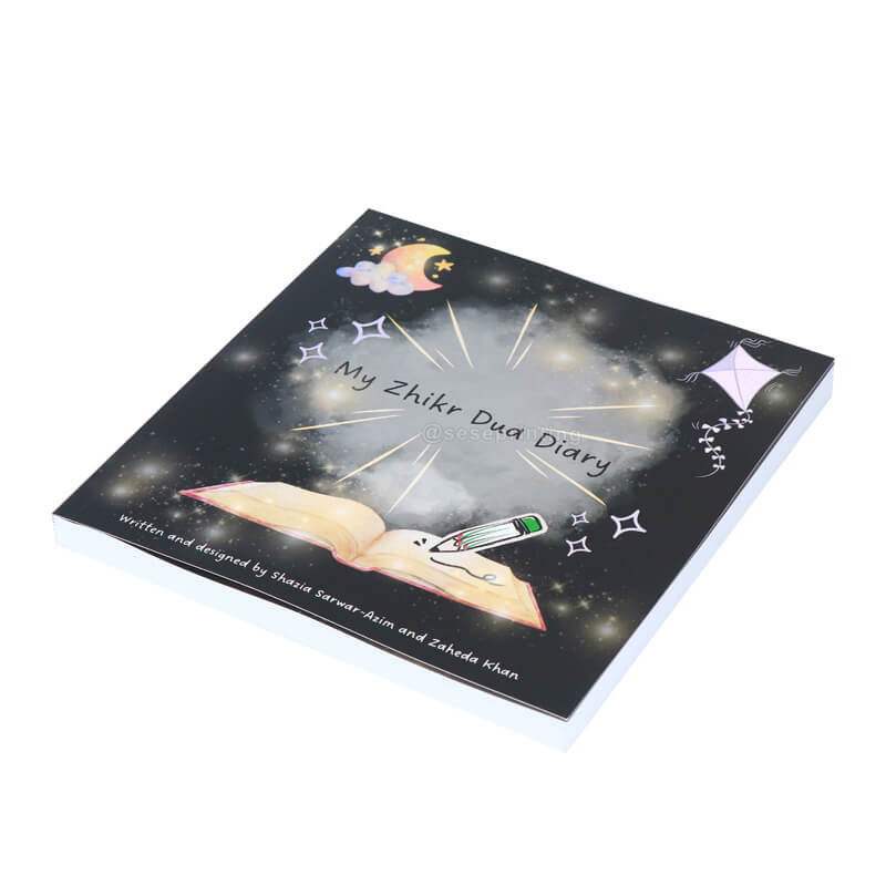 Black and White Printing Softcover Journal Custom Diary Notebook