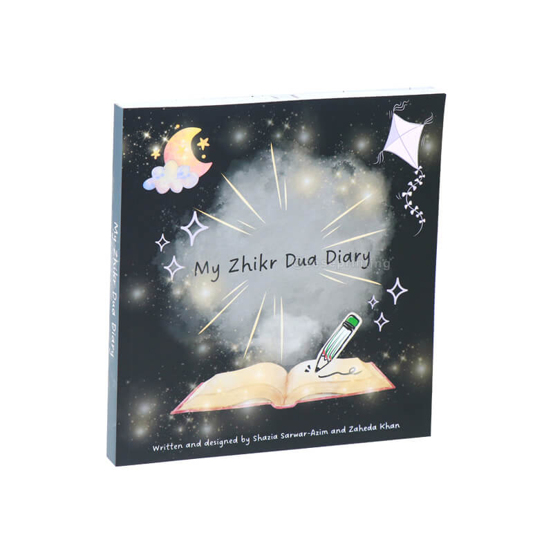 Black and White Printing Softcover Journal Custom Diary Notebook