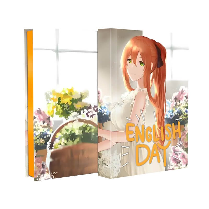 Black and White Interior Hardcover Book with Sprayed Edges and Foil on Cover