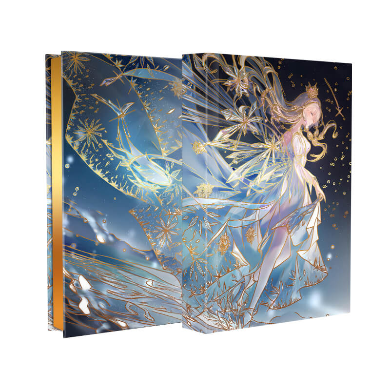 Print Hardcover Book with Gold Foiling Cover and Gold Sprayed Edges