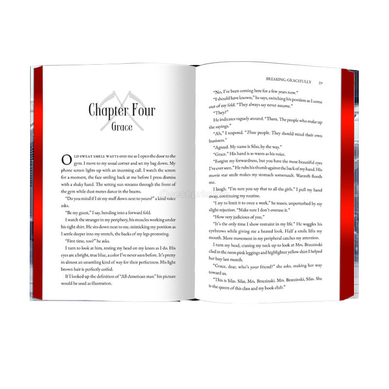 Publishing Novel Printed Sprayed Edges Hardback Fiction Books
