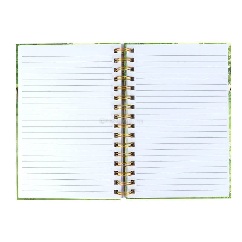 Wire Coil Binding Hardcover Notebook Printing Custom Diary Journal