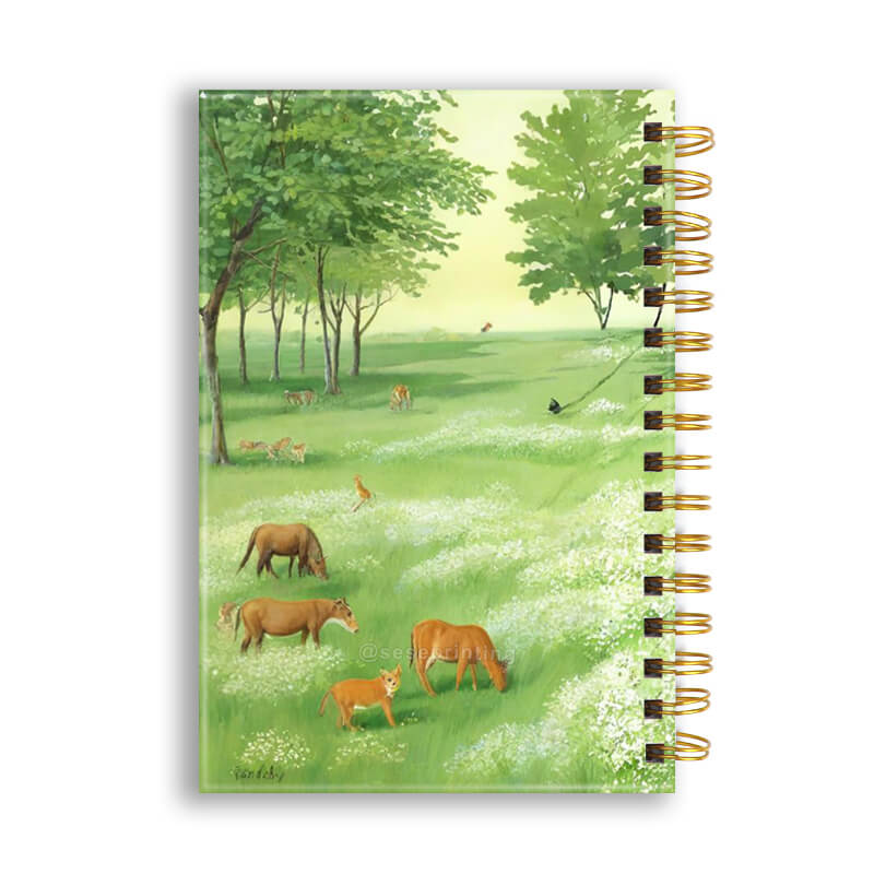 Wire Coil Binding Hardcover Notebook Printing Custom Diary Journal