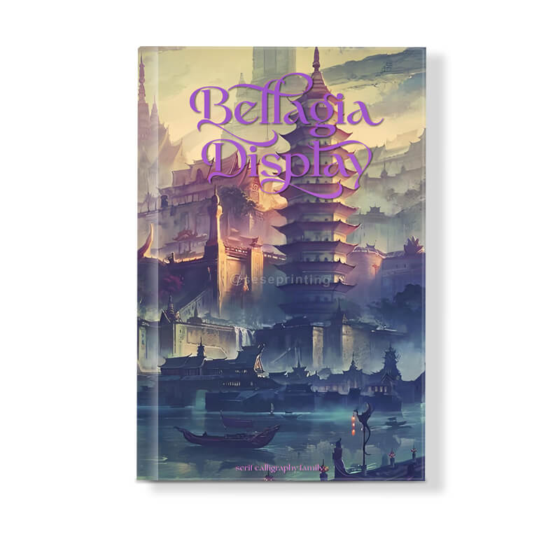 Created Hardcover Book Printed with Foil on Cover and Foiled Edges