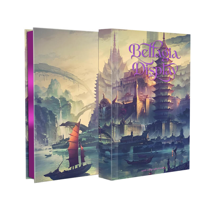 Created Hardcover Book Printed with Foil on Cover and Foiled Edges