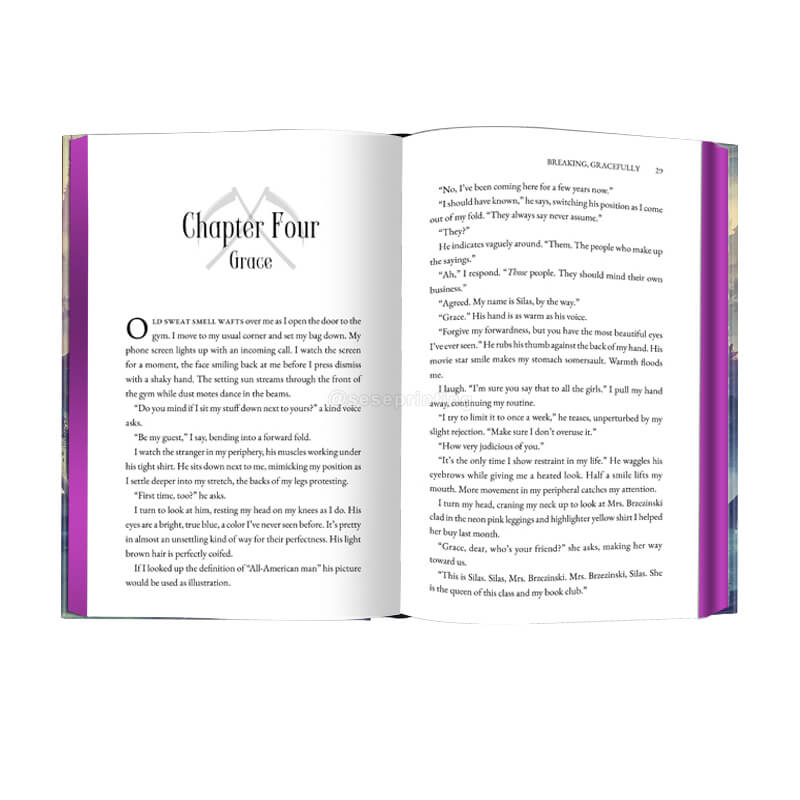 Created Hardcover Book Printed with Foil on Cover and Foiled Edges