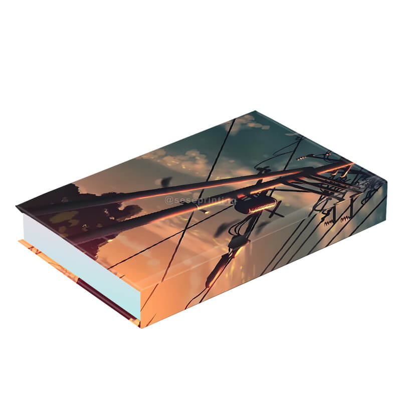Hardcover Books with Foil Stamping on Cover and Holographic Edges