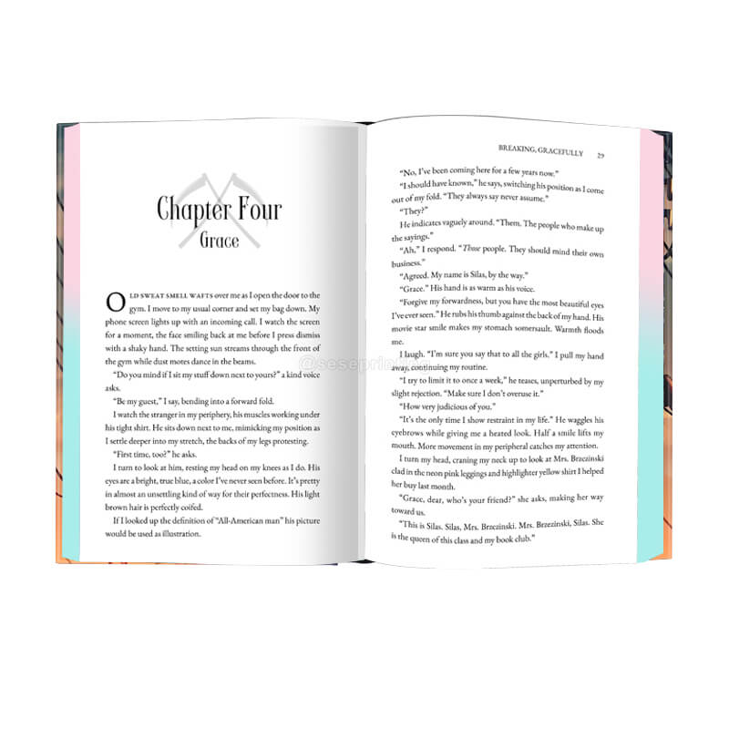 Hardcover Books with Foil Stamping on Cover and Holographic Edges