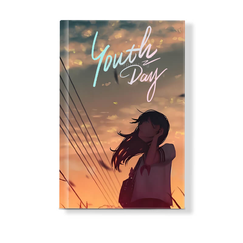 Hardcover Books with Foil Stamping on Cover and Holographic Edges