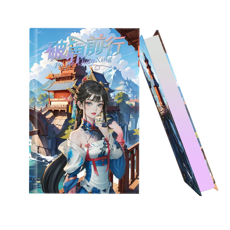 Luxury Special Edition Book Printing Hardcover Book with Sprayed Edges
