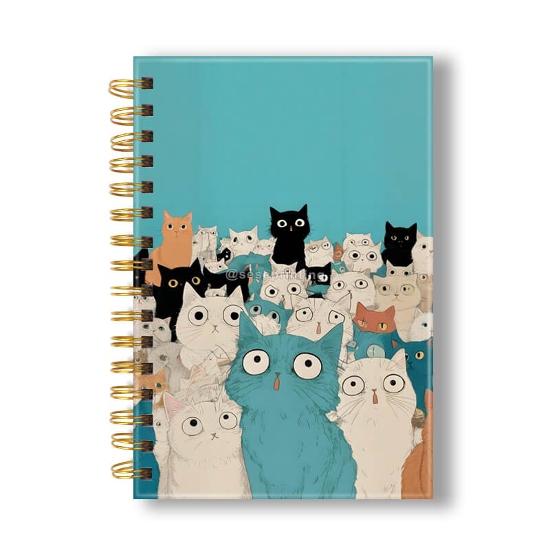 Custom Pages Journal Planner Hardcover Spiral Notebook Printing