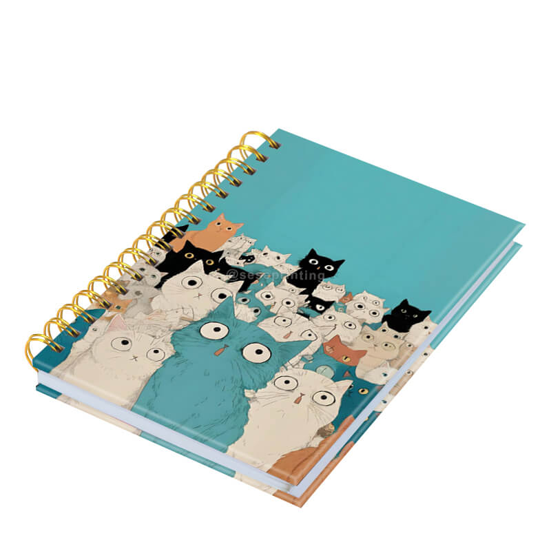 Custom Pages Journal Planner Hardcover Spiral Notebook Printing