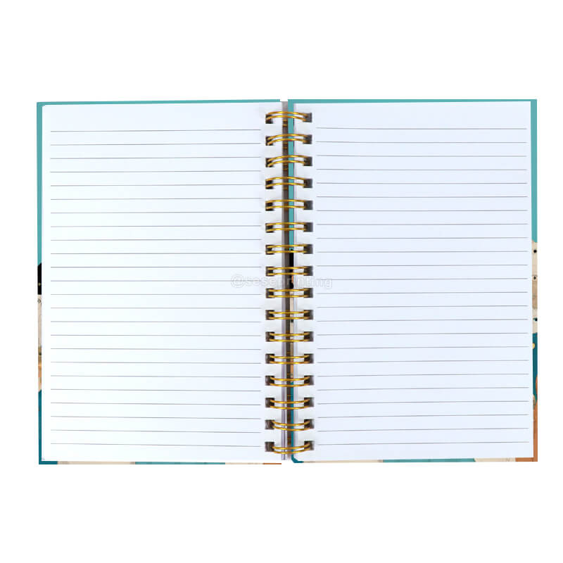 Custom Pages Journal Planner Hardcover Spiral Notebook Printing