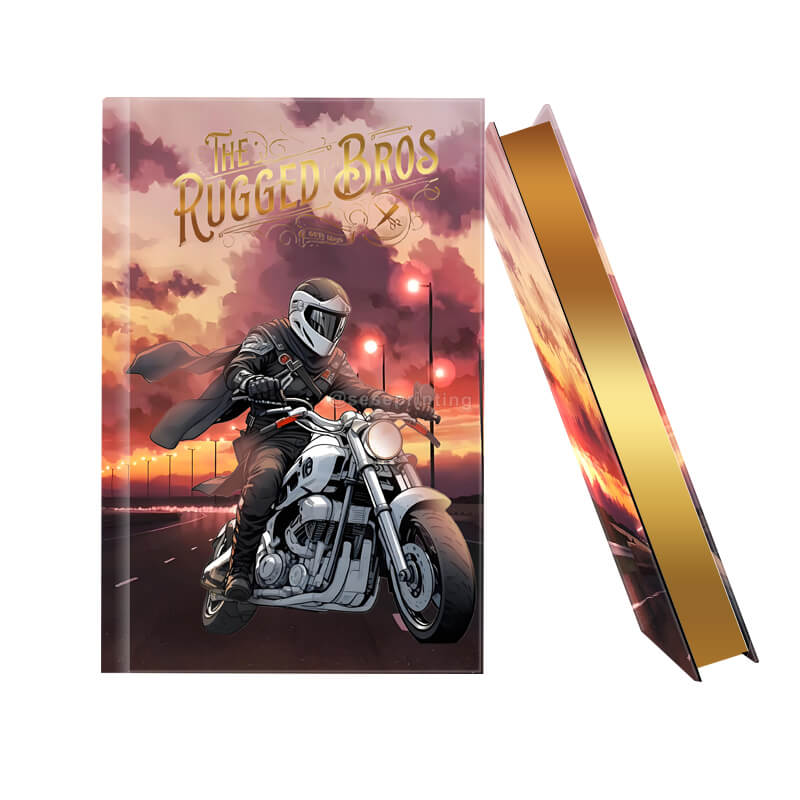 Hardcover Fiction Novel with Gold Foil Stamping and Sprayed Edges