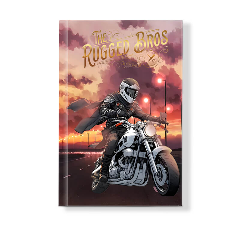 Hardcover Fiction Novel with Gold Foil Stamping and Sprayed Edges