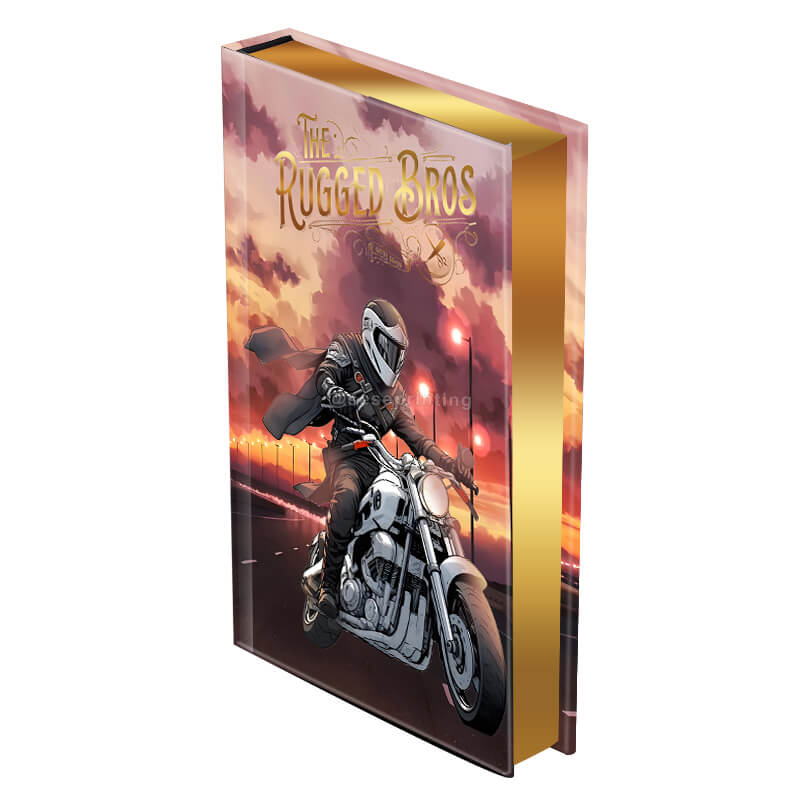 Hardcover Fiction Novel with Gold Foil Stamping and Sprayed Edges
