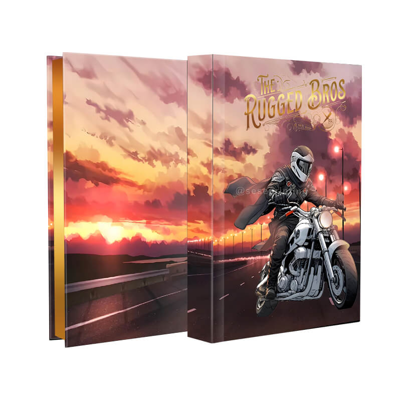 Hardcover Fiction Novel with Gold Foil Stamping and Sprayed Edges