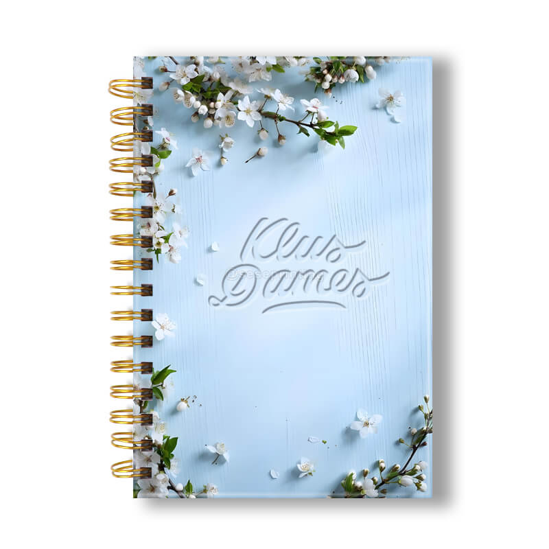 A5 Wire Binding Notebook Custom Lined Spiral Hardcover Journal