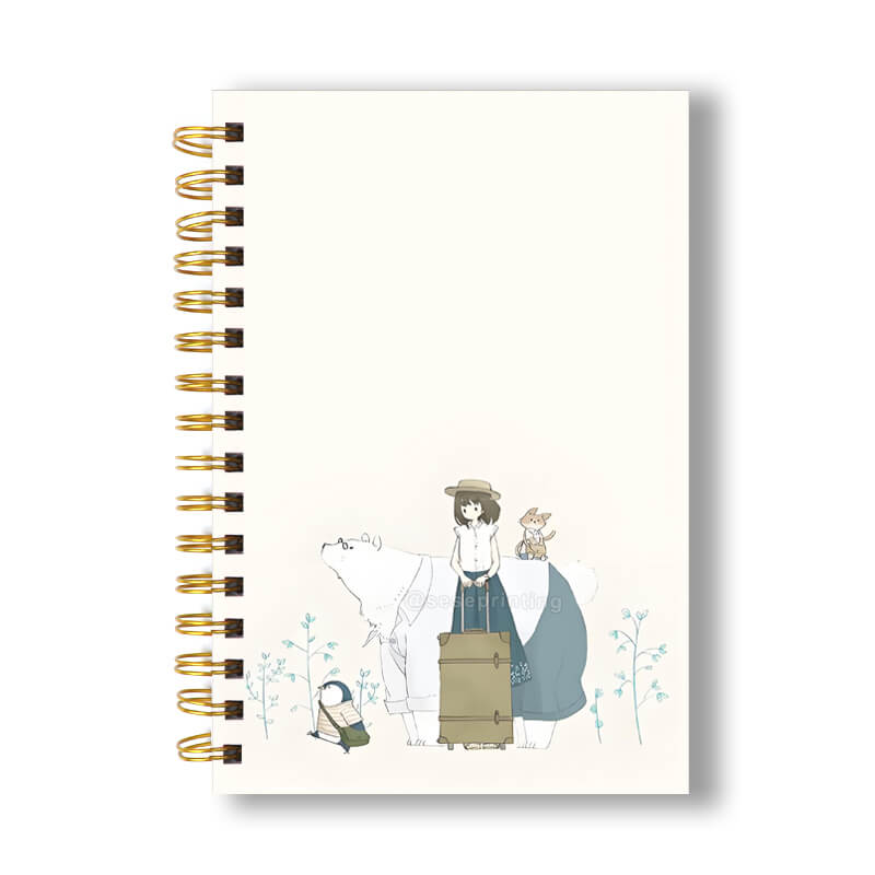 Custom Printing Spiral Hardcover Diary Journal Daily Agenda Planner