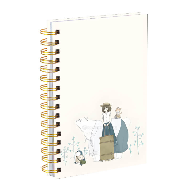 Custom Printing Spiral Hardcover Diary Journal Daily Agenda Planner