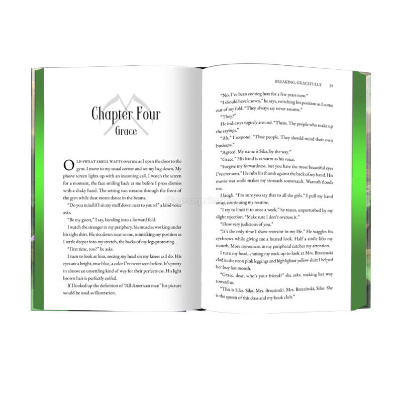 Hardcover Book Printing with Foiling Cover and Solid Color Sprayed Edges