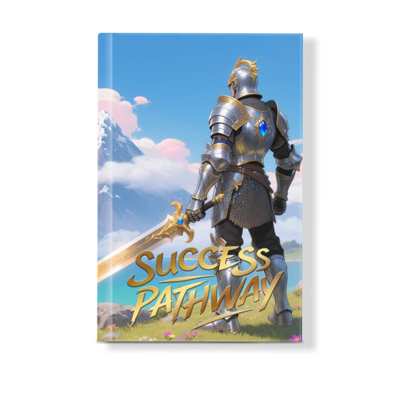 Premium Custom Hardcover Book with Sprayed Edges and Golden Foil Stamping