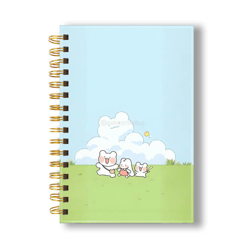 Cheap Customized A5 Print Journal Spiral Bound Hardcover Notebook