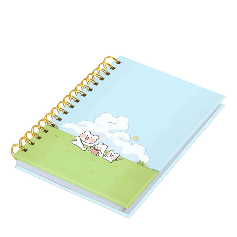 Cheap Customized A5 Print Journal Spiral Bound Hardcover Notebook
