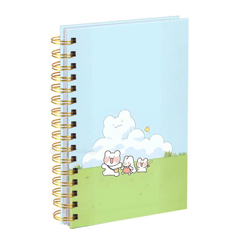 Cheap Customized A5 Print Journal Spiral Bound Hardcover Notebook