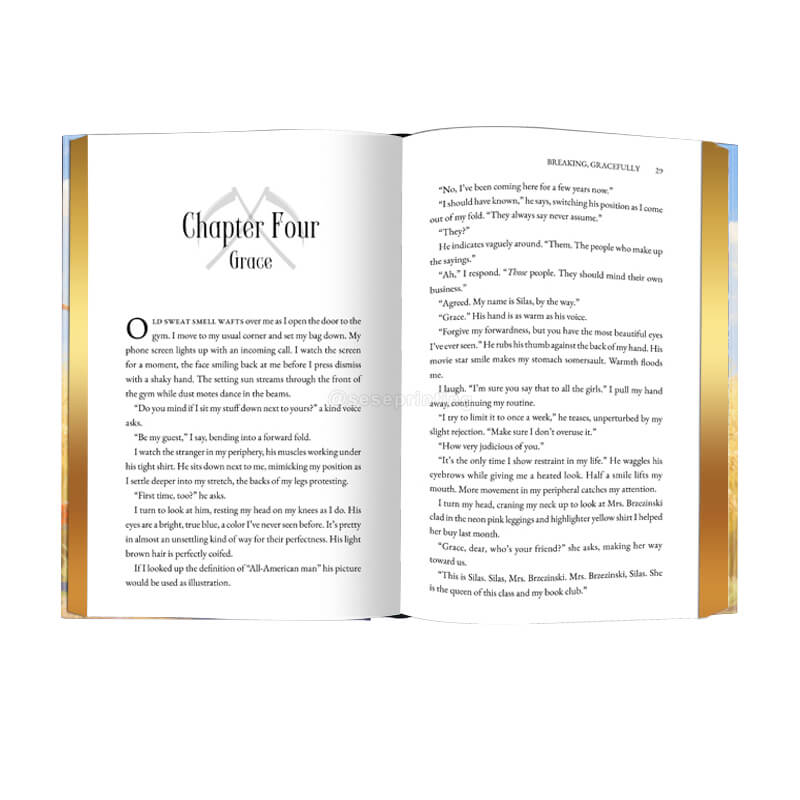 Create Own Book with Gold Foil on Cover and Gold Sprayed Edges