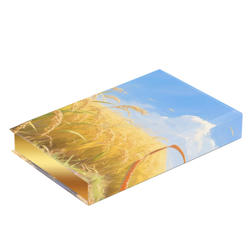 Create Own Book with Gold Foil on Cover and Gold Sprayed Edges