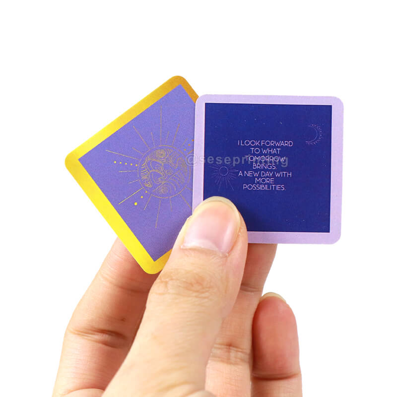 Custom Inspirational Quotes Affirmation Cards with Magnetic Box