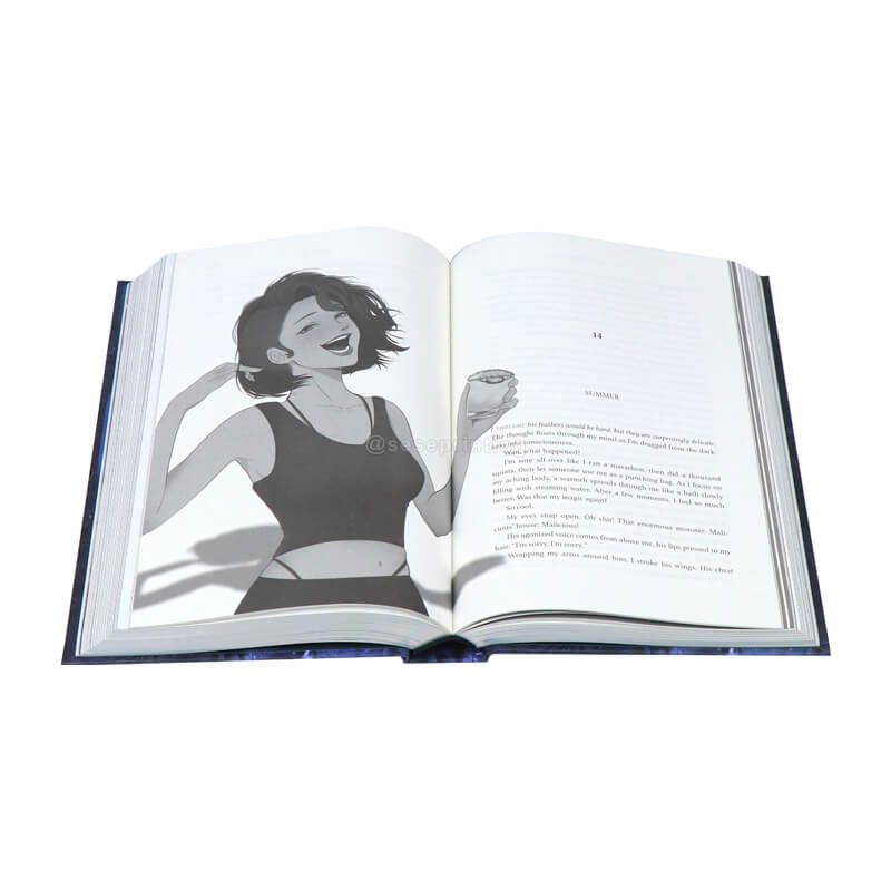 Hardcover Book with Silver Foiling on Cover and Holographic Foiled Edges