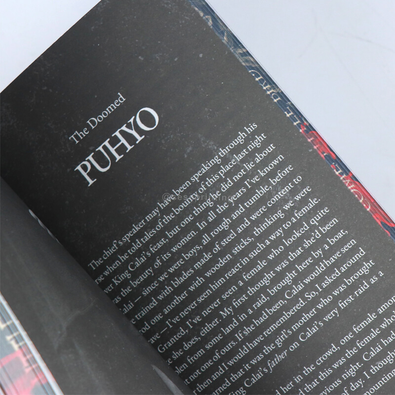 Paperback Books with Custom Sprayed Edges and Foil on the Title