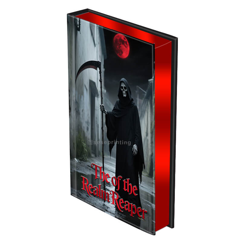Special Edition Hardcover Fiction Novel with Sprayed Edges and Foiling Cover