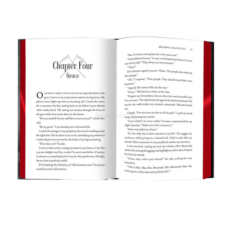 Special Edition Hardcover Fiction Novel with Sprayed Edges and Foiling Cover