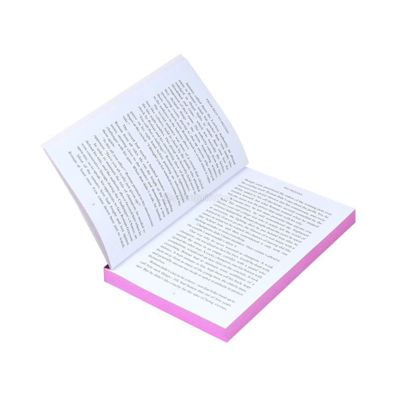 Paperback Books with Solid Color Sprayed Edges and Foil on the Title