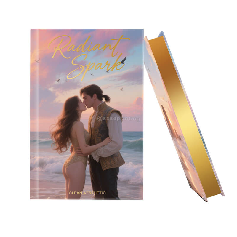 Contemporary Romance Book with Sprayed Edges and Foil on the Covers
