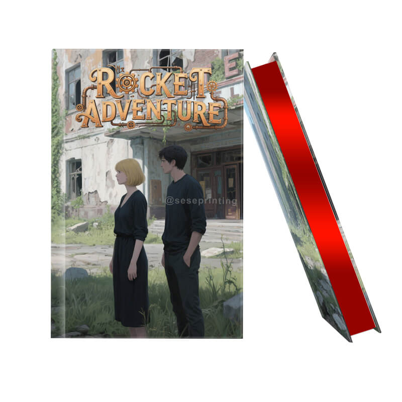 Hardback Book Printing with Custom Sprayed Edges and Foiling Cover