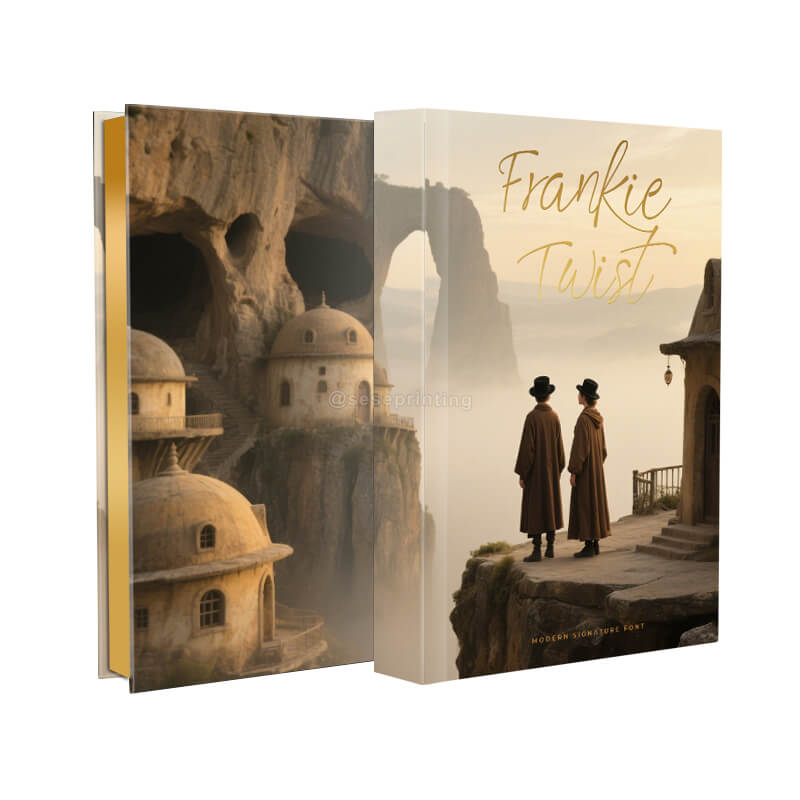 Custom Gold Foil Hardcover Novel Book Printing with Sprayed Edges