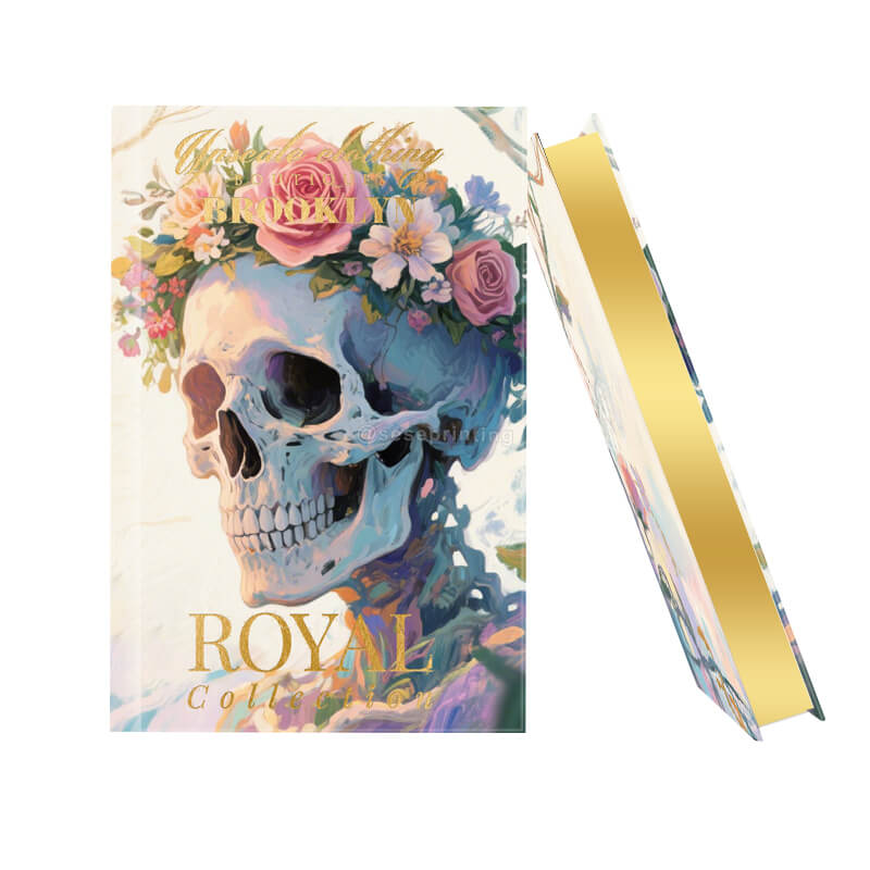 Hardcover Book with Gold Foil Stamping on Cover and Gold Sprayed Edges