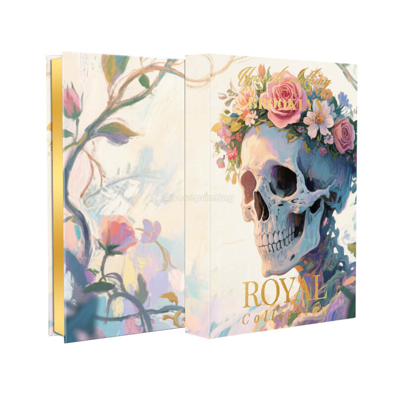 Hardcover Book with Gold Foil Stamping on Cover and Gold Sprayed Edges