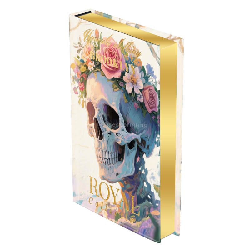 Hardcover Book with Gold Foil Stamping on Cover and Gold Sprayed Edges