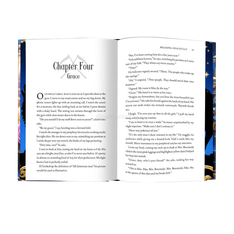 Custom Hardback Books with Stencil Pattern Edges and Foiling on Cover