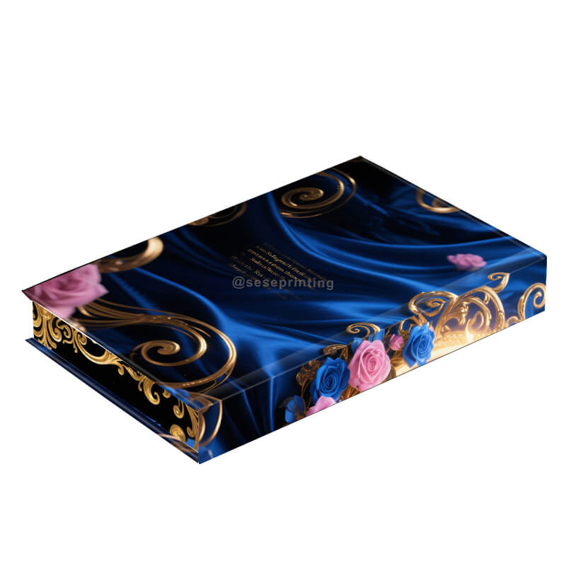 Custom Hardback Books with Stencil Pattern Edges and Foiling on Cover