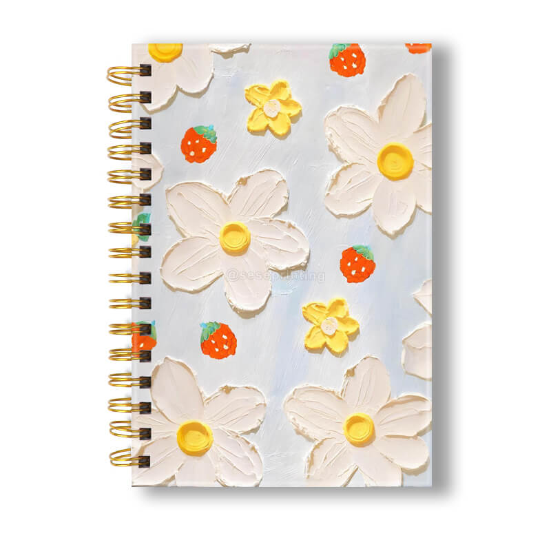 Custom Printing Hardcover A5 Coil Bound Journal Notebook for Students