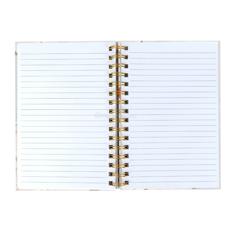 Custom Printing Hardcover A5 Coil Bound Journal Notebook for Students