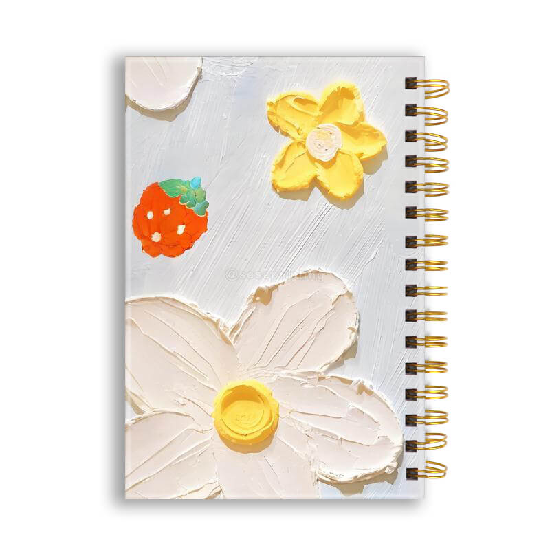 Custom Printing Hardcover A5 Coil Bound Journal Notebook for Students
