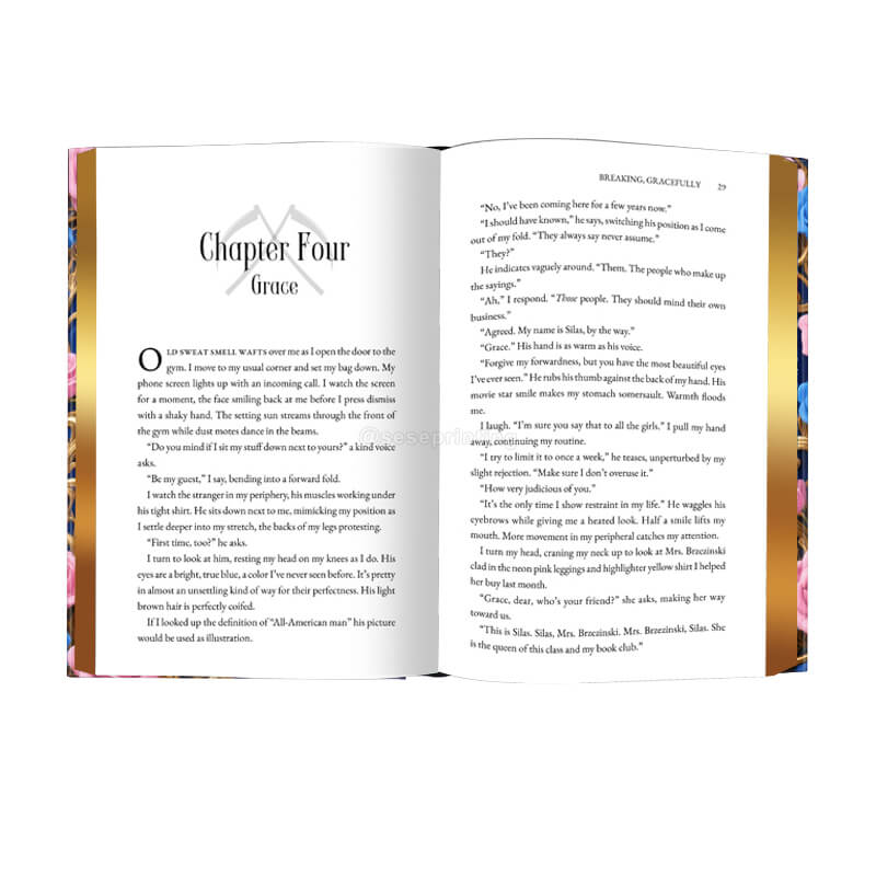 Custom Printing Special Edition Hardcover Novel with Gilded Edges
