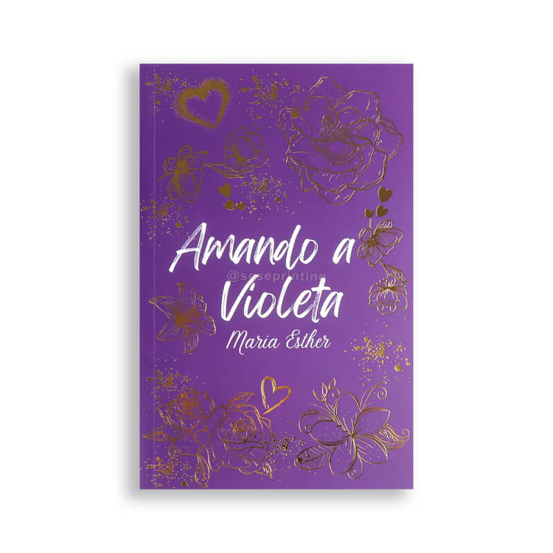 Paperback Book Printing with Custom Sprayed Edges and Gold Foiling Cover